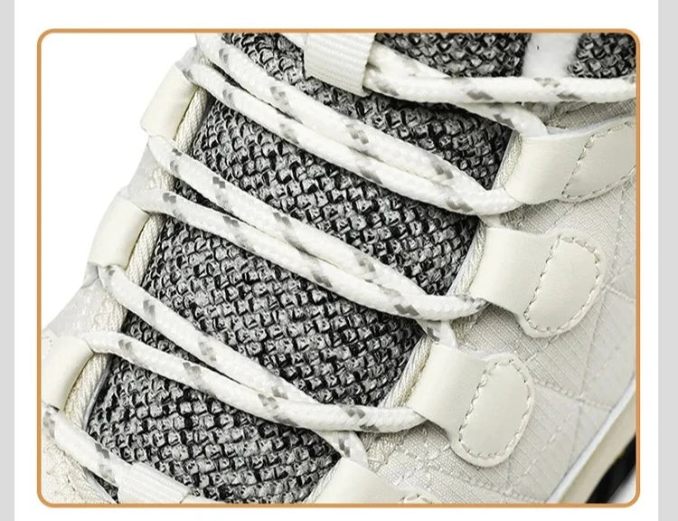 Hiking Shoes for Women High Quality Ankle Snow Boots Length Cotton  Winter Outdoor Fur Plush Warm Walking Shoe Solid Color